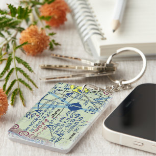 Ocala Int. Airport chart / taxi diagram Keychain