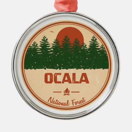 Ocala National Forest Metal Ornament