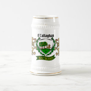 O'Callaghan/Callaghan Irish Shield Beer Stein