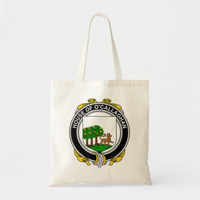 O'Callaghan Coat of Arms  Family Crest  Tote Bag (Front)