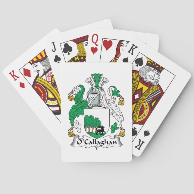 O'Callaghan Family Crest Poker Cards (Back)