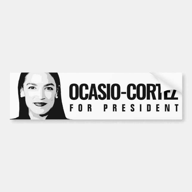 Ocasio-Cortez for President Bumper Sticker (Front)