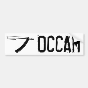 Occam’s Razor Bumper Sticker