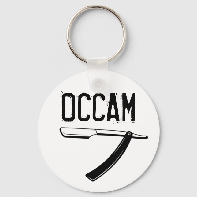 Occam’s Razor Keychain (Front)