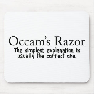 Occam's Razor Scientific Problem Solving Mouse Pad