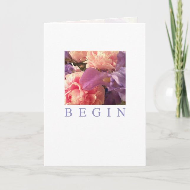 Occasions Card: Begin Card (Front)