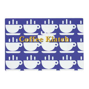 Occasions Coffee Klatch Deep Blue Cafe Placemat
