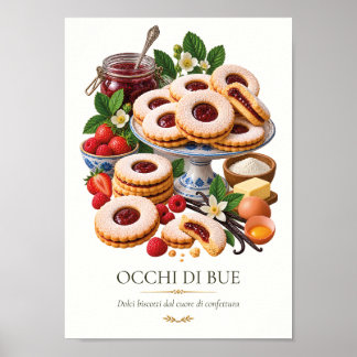 Occhi di Bue – Vintage Italian Dessert Poster