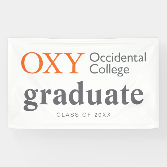 Occidental College Graduation Banner (Horizontal)