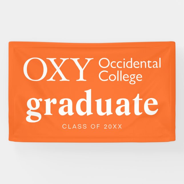 Occidental College Graduation Banner (Horizontal)