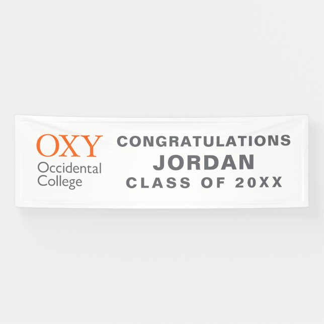 Occidental College Graduation Banner (Horizontal)