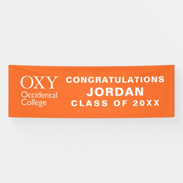 Occidental College Graduation Banner (Horizontal)