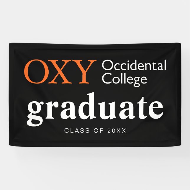 Occidental College Graduation Banner (Horizontal)