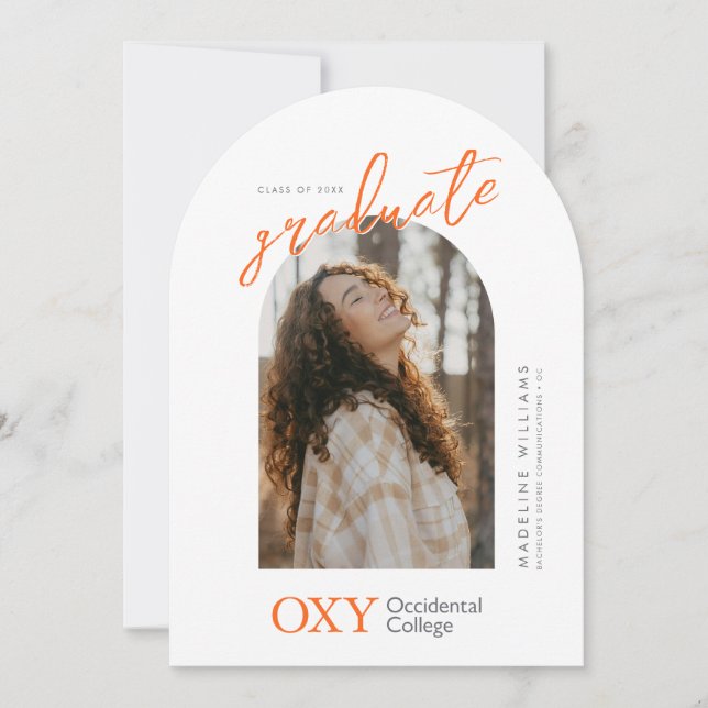 Occidental College Graduation Invitation (Front)