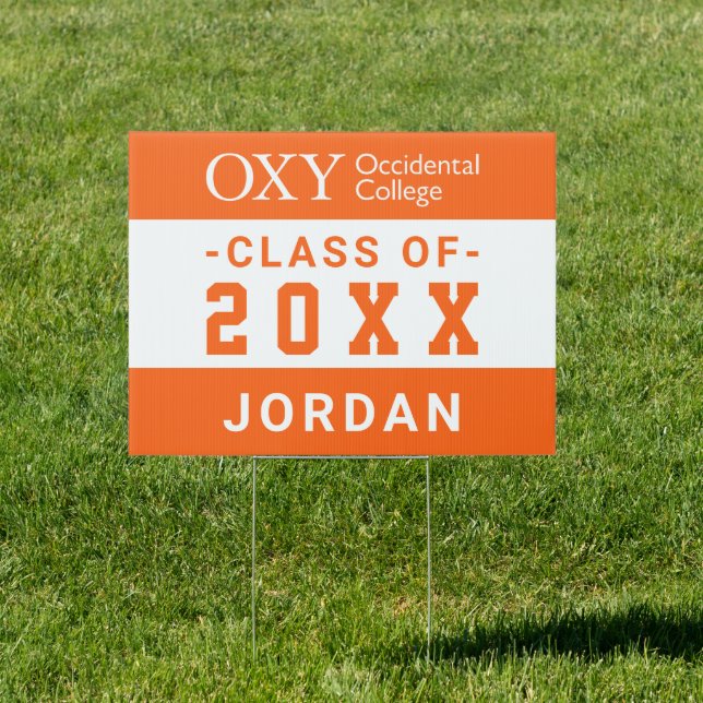 Occidental College Graduation Sign (Insitu)