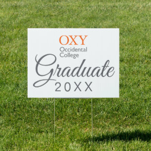 Occidental College Graduation Sign