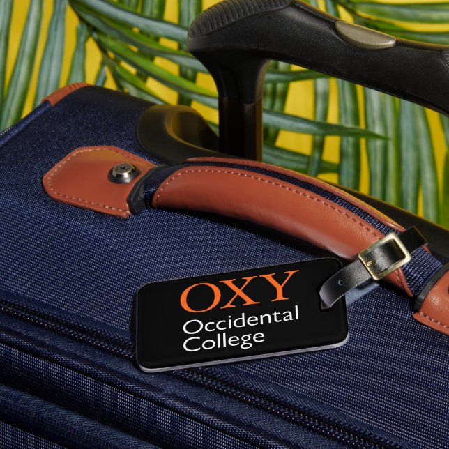 Occidental College Luggage Tag (Front Insitu 3)