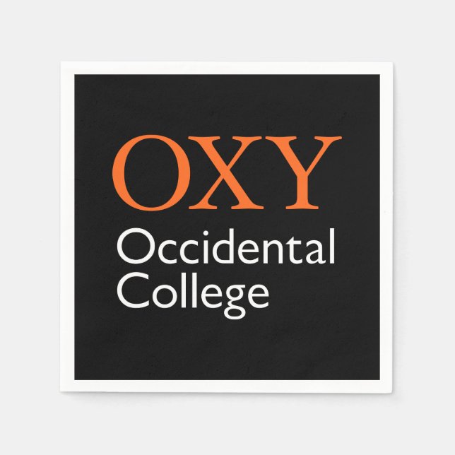 Occidental College Napkins (Front)
