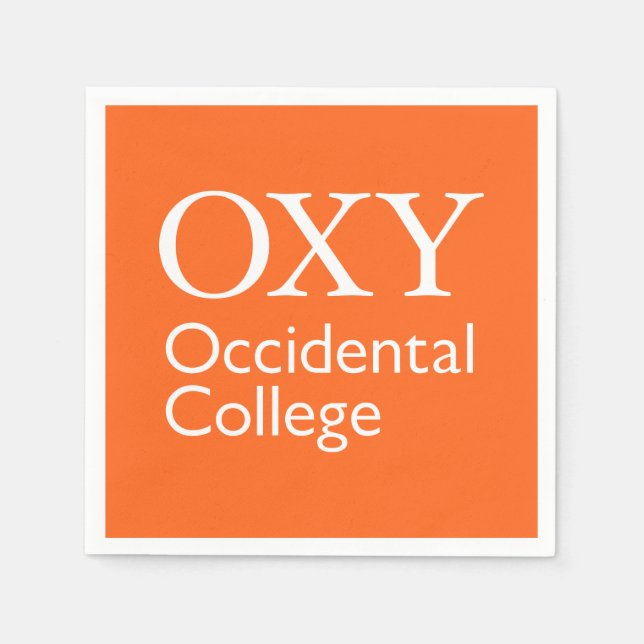 Occidental College Napkins (Front)