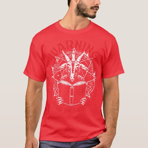 Occult and Satanic Pentagram Baphomet Goat Satan S T_Shirt