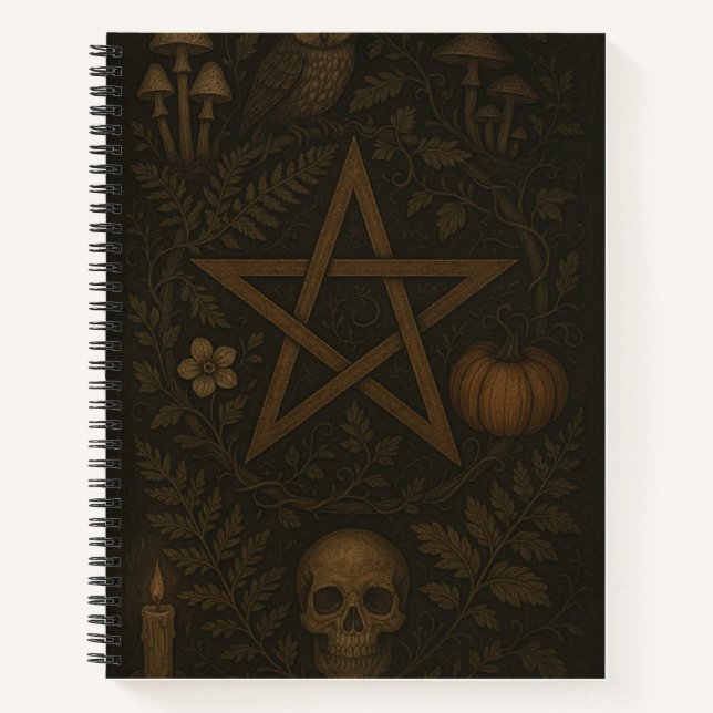 Occult Botanica Pentagram Notebook (Front)