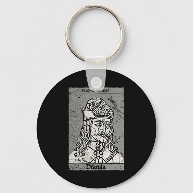 Occult Dracula - Vlad The Impaler Horror Vampire  Keychain (Front)