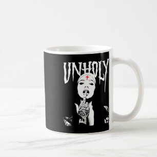 Occult Gothic Dark Satanic Nun Tattoos Unholy Nun  Coffee Mug
