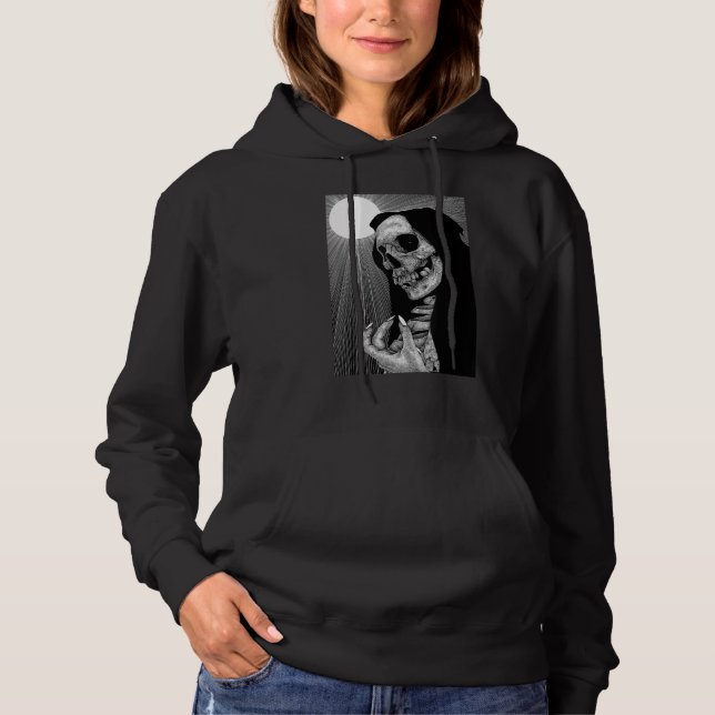 Occult Gothic Dark Satanic Unholy Witchcraft Grung Hoodie (Front)