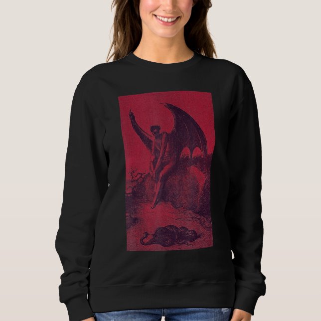 Occult Gothic Dark Satanic Unholy Witchcraft Grung Sweatshirt (Front)