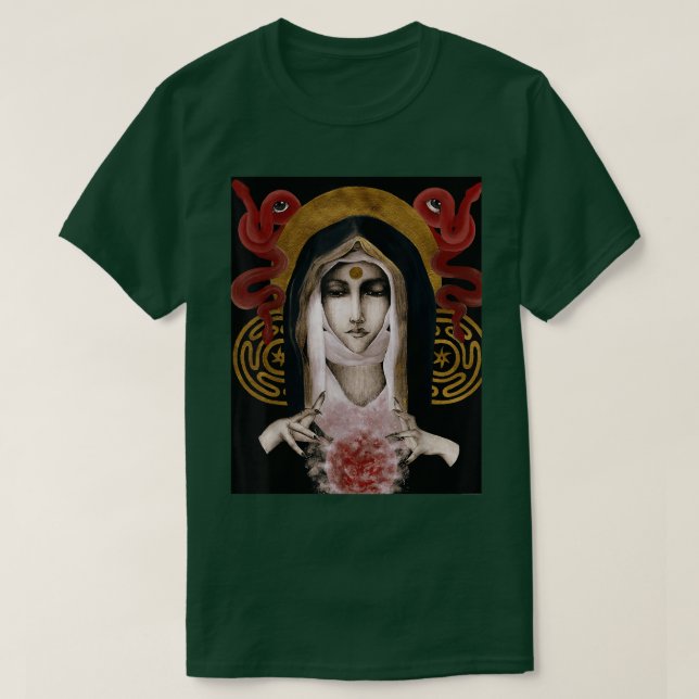 Occult Gothic Dark Satanic Unholy Witchcraft Grung T-Shirt (Design Front)