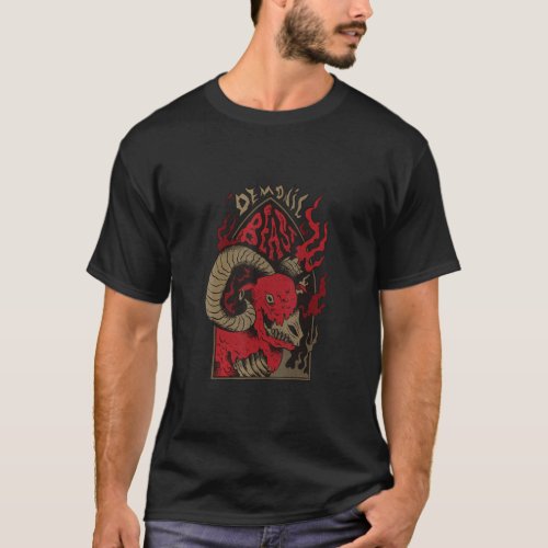 Occult Gothic Satanic Goat Witchcraft Dark Grunge  T_Shirt