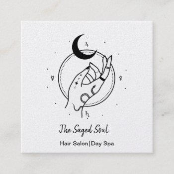 Occult Hand And A Moon Square Business Card by businesscardsforyou at Zazzle