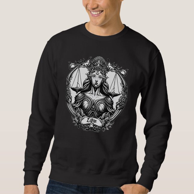 Occult Libra Astrology Greek Goddess Horoscope Zod Sweatshirt (Front)