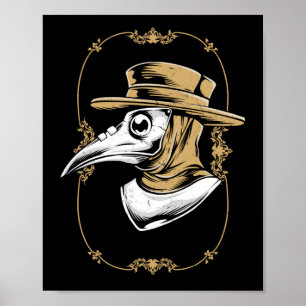 Occult Medieval Plague Doctor Poster