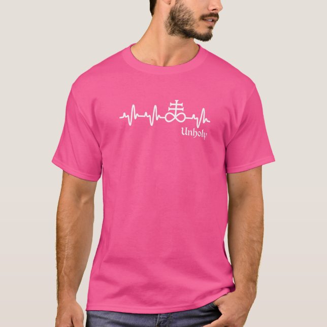 Occult Satan Atheist Goth Leviathan Cross Heart Be T-Shirt (Front)
