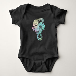 Occult Snake Roses Wicca Pastel Goth Witchcraft Baby Bodysuit