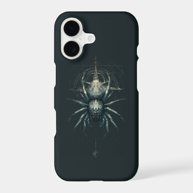 Occult Spider Mystic Geometry Dark Art iPhone Case (Back)
