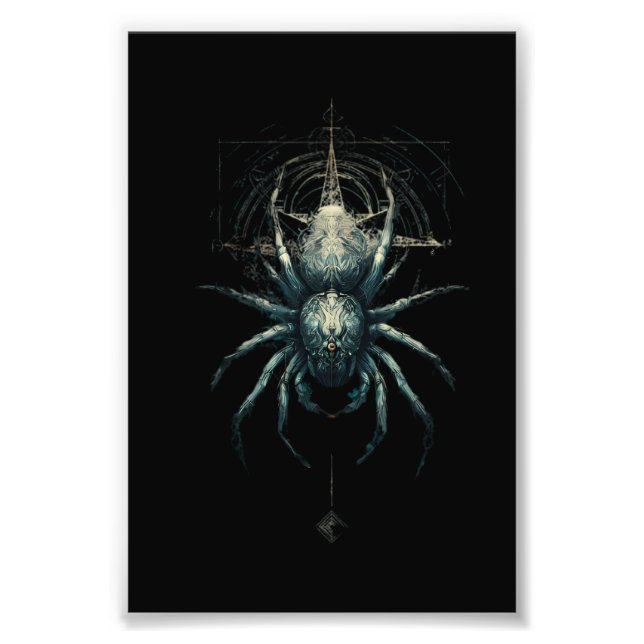 Occult Spider Mystic Geometry Dark Art Photo Print (Front)