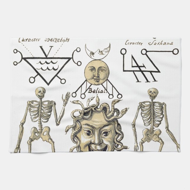 Occult Symbols Kitchen Towel (Horizontal)