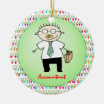 Occupation Accountant Guy Funny  Personalized Ceramic Ornament at Zazzle