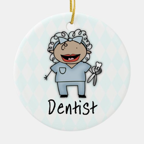 Occupation Dentist Professional Female Ceramic Ornament