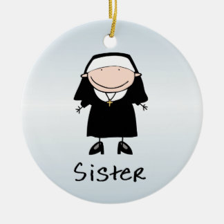 Occupation Nun Religious Vocation Personalized Ceramic Ornament