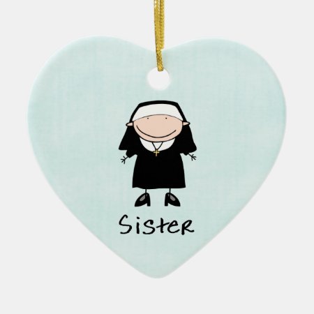 Occupation Nun Religious Vocation  Personalized Ceramic Ornament