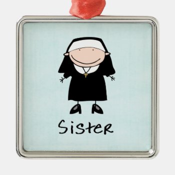Occupation Nun Religious Vocation  Personalized Metal Ornament by ornamentcentral at Zazzle