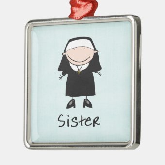Occupation Nun Religious Vocation Personalized Metal Ornament Zazzle