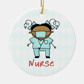 Occupation Nurse Custom Personalized Ceramic Ornament