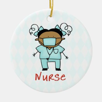 Occupation Nurse Custom Personalized Ceramic Ornament by ornamentcentral at Zazzle