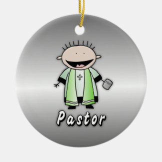 Occupation Pastor Religious Clergy Personalized Ceramic Ornament