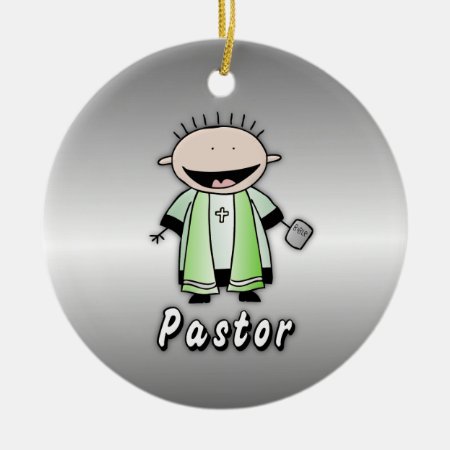 Occupation Pastor Religious Clergy  Personalized Ceramic Ornament