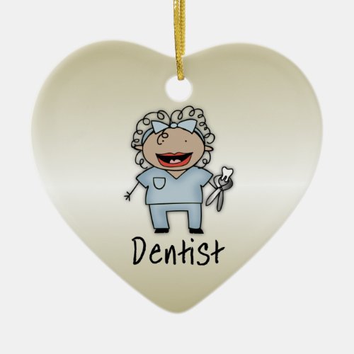 Occupation Woman Dentist Professional Personalized Ceramic Ornament